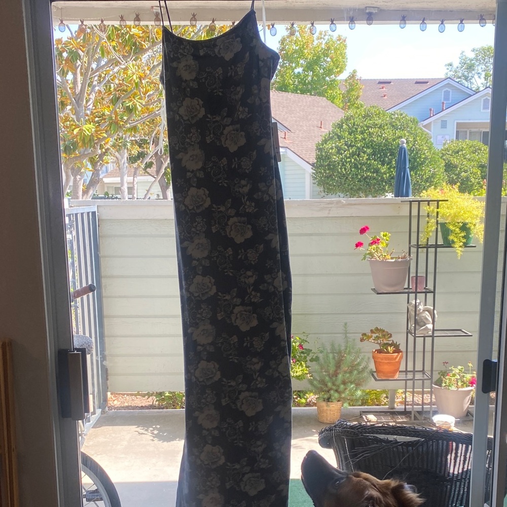 Floral Spaghetti Strap Maxi Dress